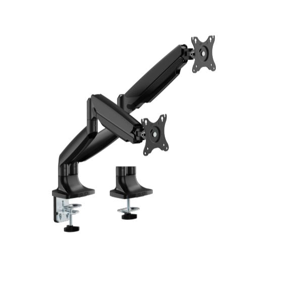 Brateck LDT82-C024-BK DUAL SCREEN HEAVY-DUTY GAS SPRING MONITOR ARM For most 17'~35' Monitors, Matte Black Brateck LDT82-C024-BK DUAL SCREEN HEAVY-DUTY GAS SPRING MONITOR ARM For most 17'~35' Monitors, Matte Black